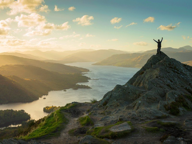 Loch Lomond op de top