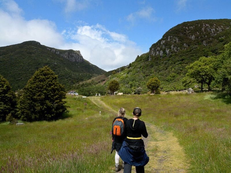 Akaora wandeling Nieuw-Zeeland