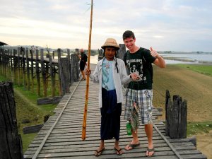 U bein brug in Mandalay