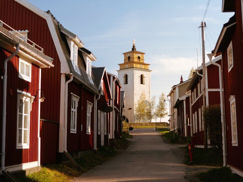 Old Town in Lulea, Zweden