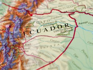 Ecuador op de kaart
