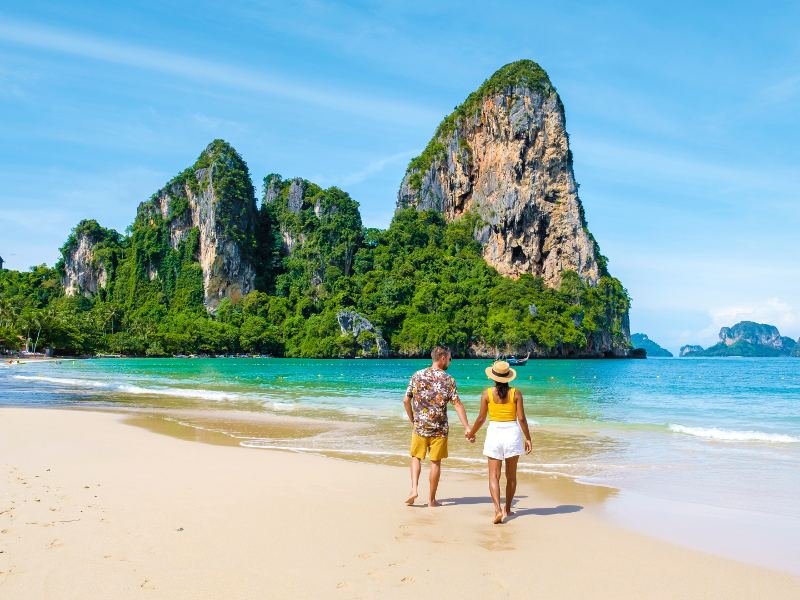 Railay bay strand Thailand