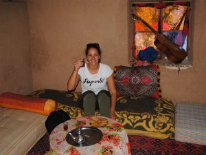 Thee drinken in Marokkaans huis