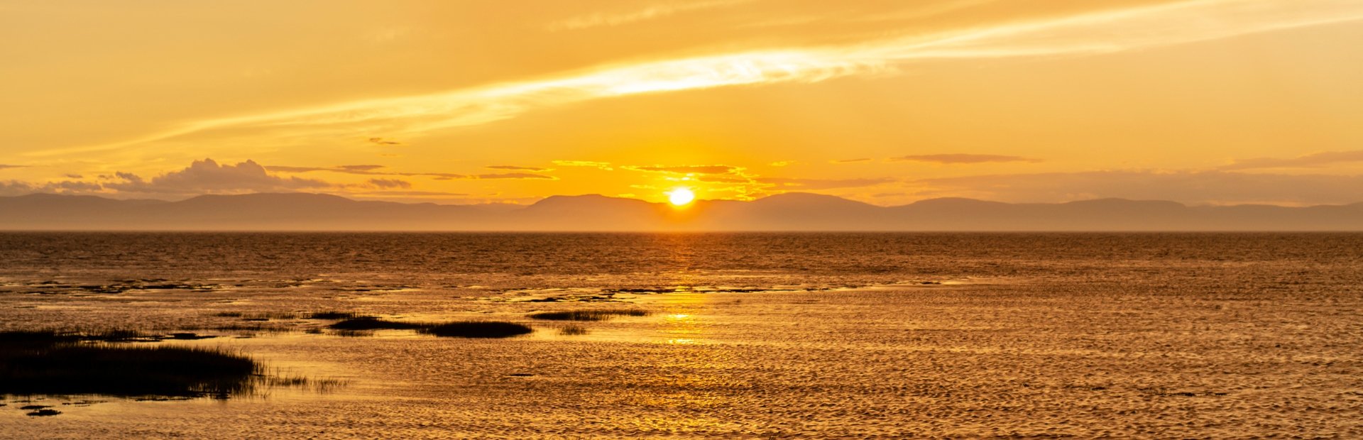Zonsondergang bij Riviere-du-Loup