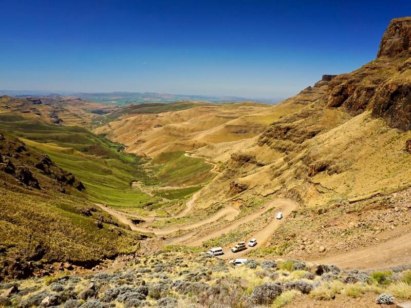 Zuid-Afrika Sani Pass Underberg
