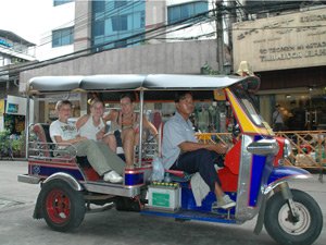 Tuk tuk in Bangkok Thailand