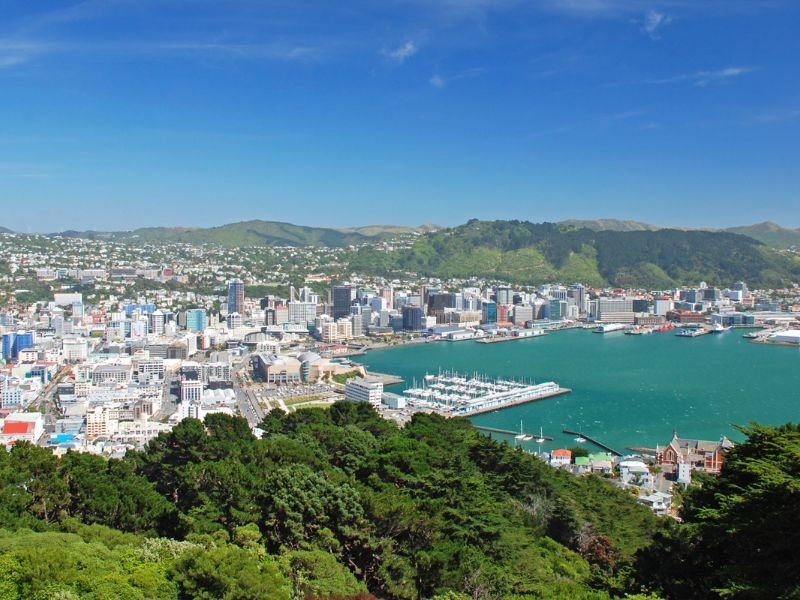 wellington nieuw zeeland uitzicht stad