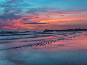 Zonsondergangen bij Siesta Key Beach