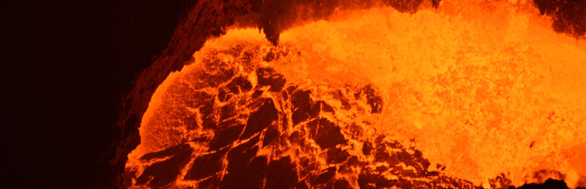 gloeiende lavain Nicaragua