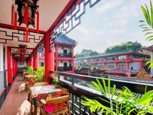 China Chengdu - hotel terrace