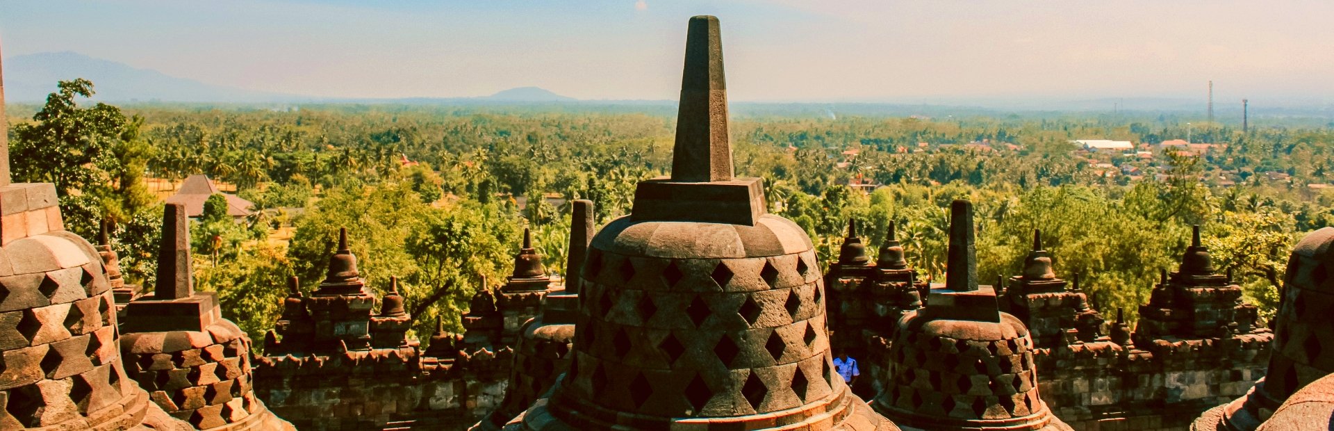 Boroburdur tempel op Java Indonesie