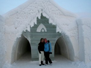 Slapen in ijshotel Lapland