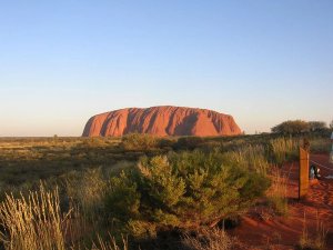Ayers rock in the outback