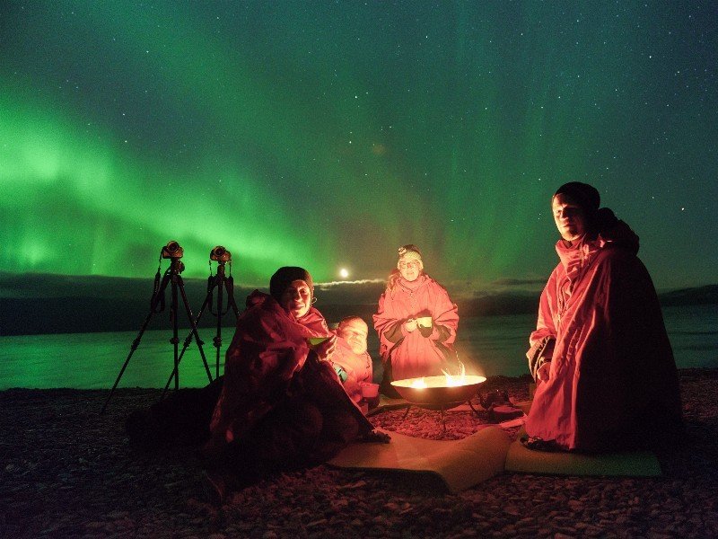 Noorderlicht in Kiruna Zweden