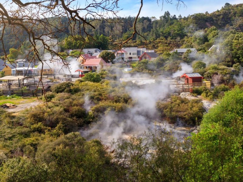 Rotorua dorp Nieuw Zeeland