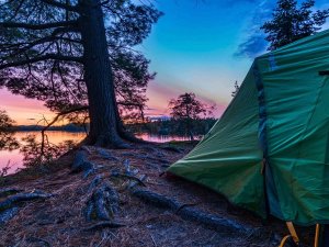 Kamperen tent Canada