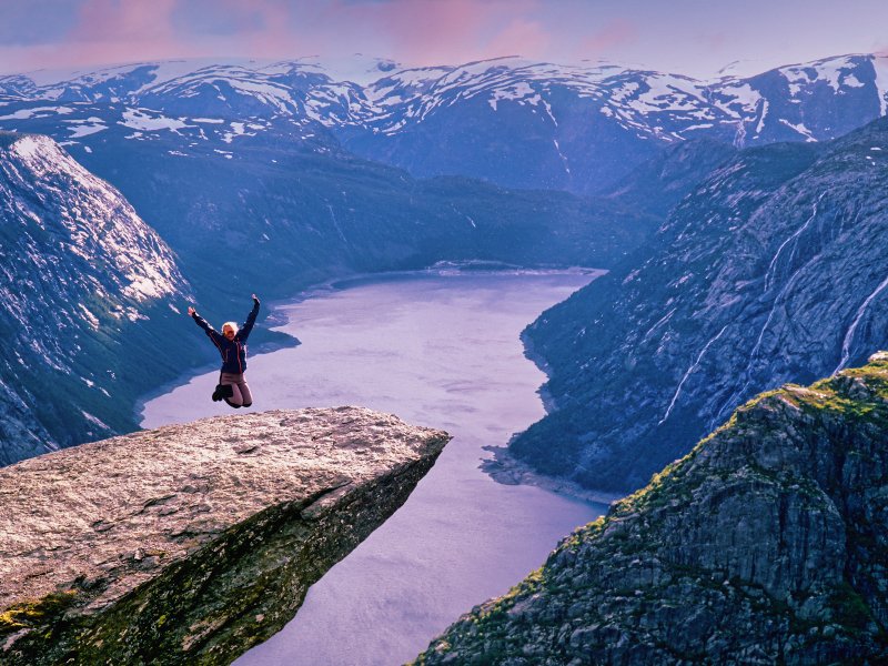 Trolltunga hike Noorwegen