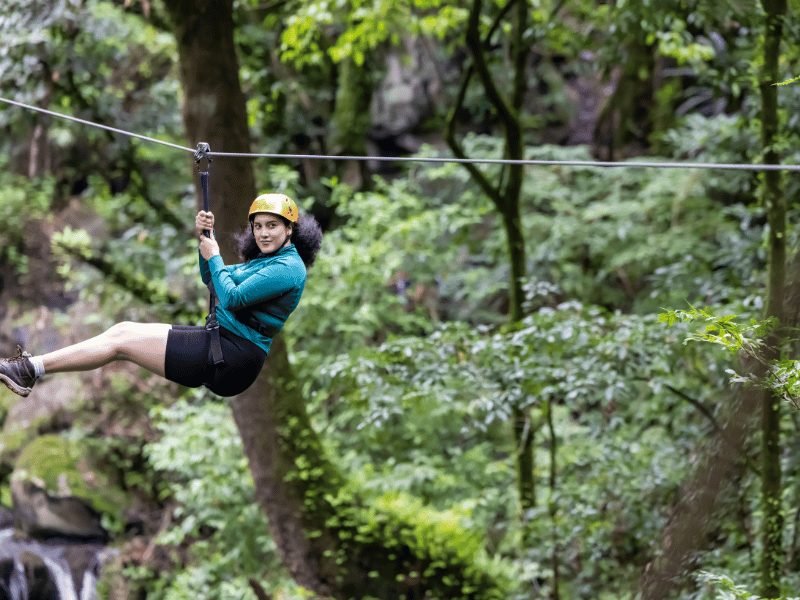 Ziplining in Panama