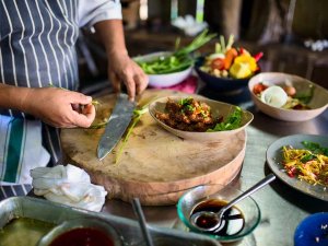 Cambodja eten met locals