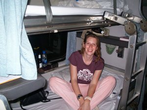 Een echt bed in de trein