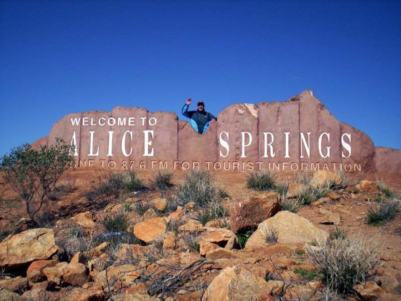 Alice springs in the outback