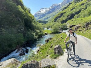 Norwegen Flam biking
