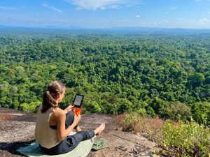 Uitzicht Fredberg in Suriname natuur